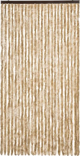 vidaXL Fliegenvorhang Beige 100x200 cm Chenille 377377 Bild 3