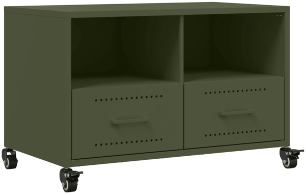 vidaXL TV-Schrank Olivgrün 68x39x43,5 cm Stahl 846702