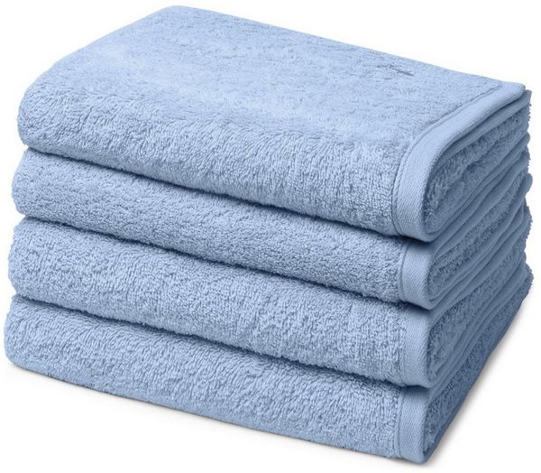 Ross Vita 4 tlg. Frottier-Set - 4 X Handtuch (50 X 100cm) - 520 g/m2 - Himmelblau