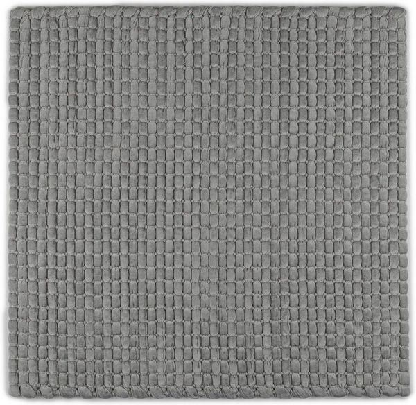 Heckett and Lane Badematte Vellutato Badematte 70x120 Light Grey Badematte 70x120 Light-Grey Uni, Baumwollmischung, Badematte Badteppich
