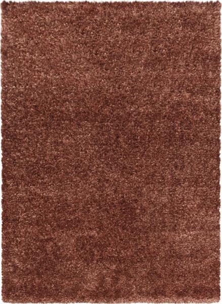 Hochflor Teppich Baquoa rechteckig - 140x200 cm - Kupferfarbe