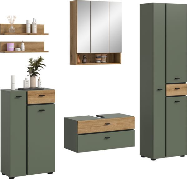 Aqua Badkombination in Sage Green Nachbildung