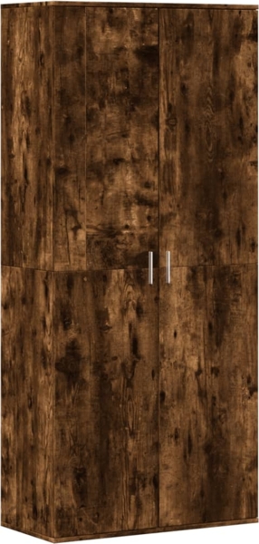 vidaXL Schuhschrank Räuchereiche 80x39x178 cm Holzwerkstoff 3276676