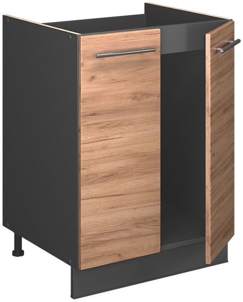 Spülenunterschrank Fame-Line Goldkraft Eiche/Anthrazit 60 cm Vicco Bild 6