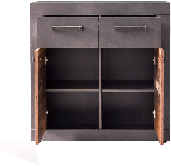 Trendteam 'Indy' Kommode, Used Wood Shabby / Matera grau, 82 cm Bild 5