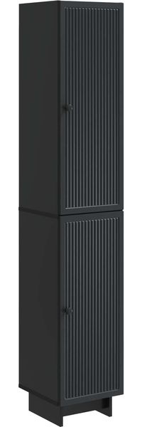 vidaXL Schrankset 2 pcs Schwarz 34,5 x 33 x 90 cm Holzwerkstoff 3416368