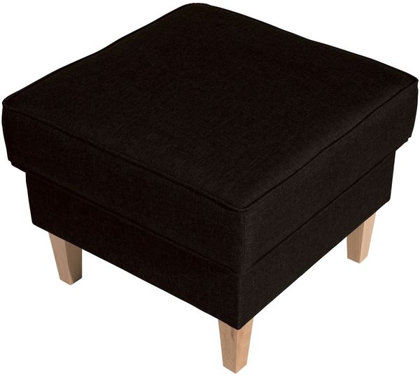 Hocker Karlen Bezug Flachgewebe Buche natur / schoko 22034