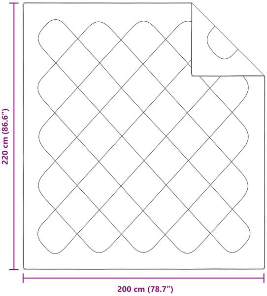 vidaXL Bettdecke mit Kissen 3 pcs Weiß Mikrofaser 3377368 Bild 8