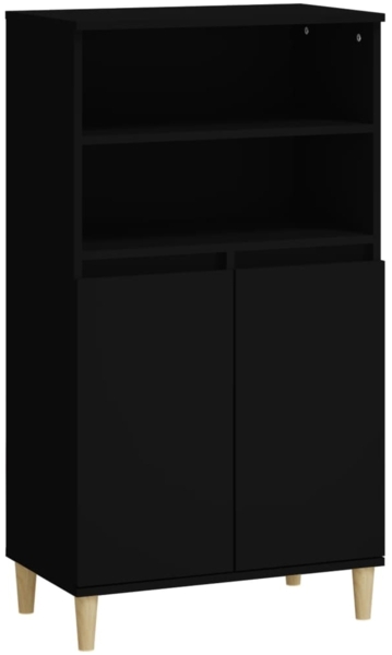 vidaXL Highboard Schwarz 60 x 36 x 110 cm Holzwerkstoff [821221]