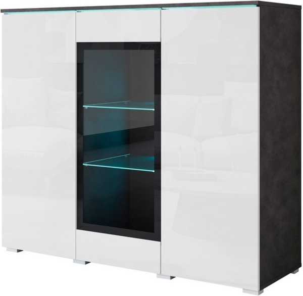 INOSIGN Highboard, Highboard Vera (1 St) mit 4 Türen, 9 Fächern, verglasten Türen Bild 4