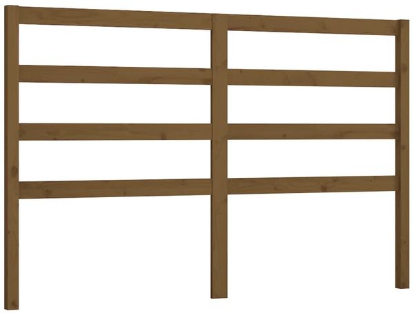 Kopfteil, Bettkopfteil, Minimalistisch Honigbraun 126x4x100 cm Massivholz Kiefer