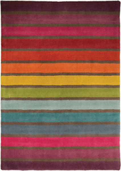 Kadima Design Premium Wollteppich in Multi-Farben, "Derwent Kate". 80x150 cm