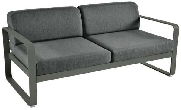 Bellevie Lounge-Sofa 2-Sitzer 48 Rosmarin A3 Graphitgrau