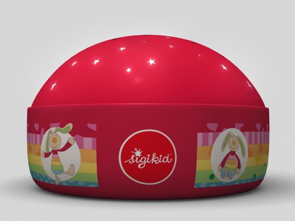 2er Set Nachtlichter Rainbow Rabbit Sternprojektor LED-Farbwechsler Bild 4