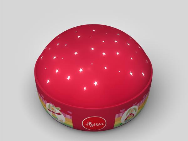 2er Set Nachtlichter Rainbow Rabbit Sternprojektor LED-Farbwechsler Bild 5