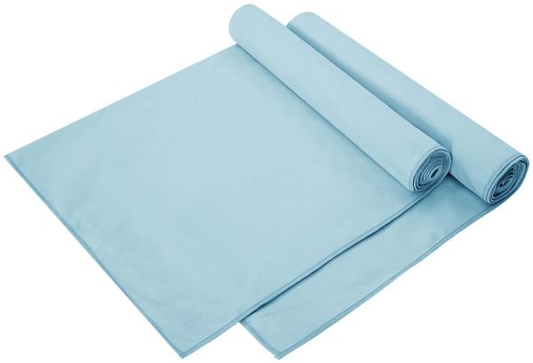 vidaXL Sporthandtücher 2 pcs Blau 140 x 70 cm Polyester und Polyamid 42011474