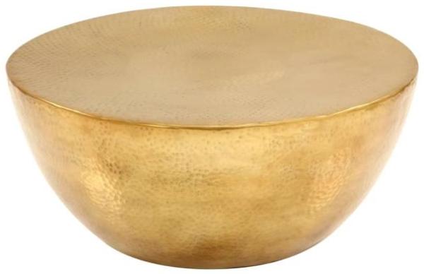 vidaXL Couchtisch aus Gehämmertem Aluminium 70x30 cm Messing 246508 Bild 2