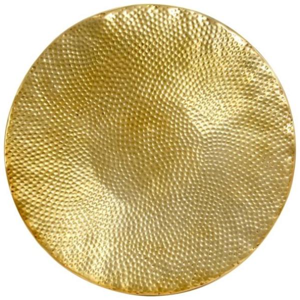 vidaXL Couchtisch aus Gehämmertem Aluminium 70x30 cm Messing 246508 Bild 6