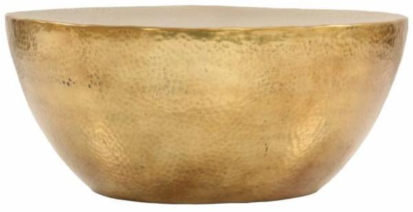 vidaXL Couchtisch aus Gehämmertem Aluminium 70x30 cm Messing 246508 Bild 4