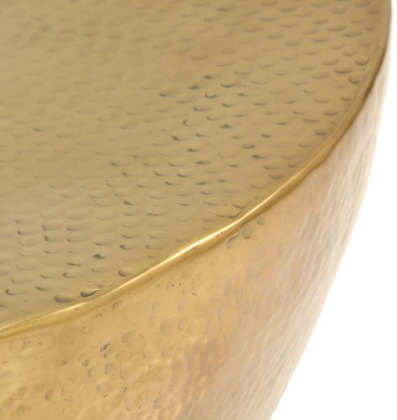 vidaXL Couchtisch aus Gehämmertem Aluminium 70x30 cm Messing 246508 Bild 10