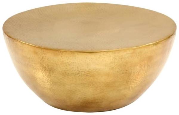 vidaXL Couchtisch aus Gehämmertem Aluminium 70x30 cm Messing 246508 Bild 3