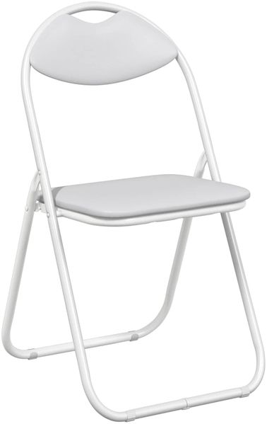 vidaXL Klappstuhl 8 pcs Weiß 48 x 43,5 x 81 cm Kunstleder 42029064 Bild 2