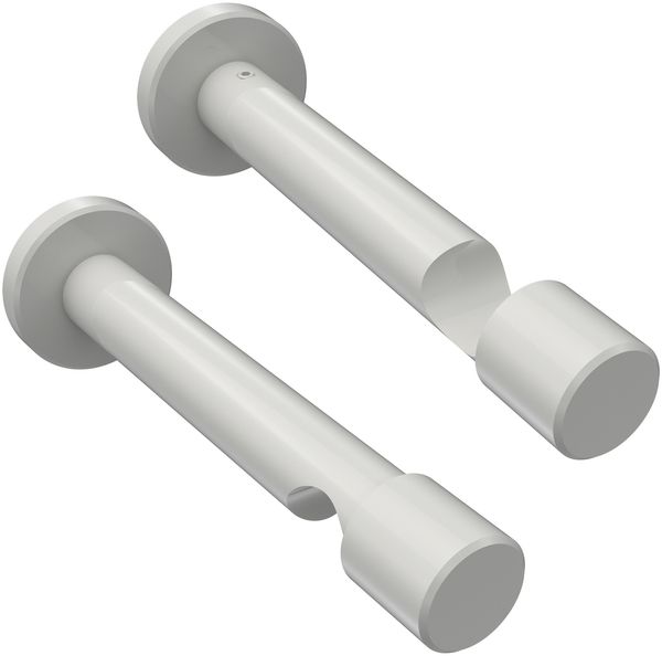 Gardinenstangen-Set Prestige Estana 180 cm, 1-läufig (ohne Ringe), 20 mm Ø Weiß Bild 5