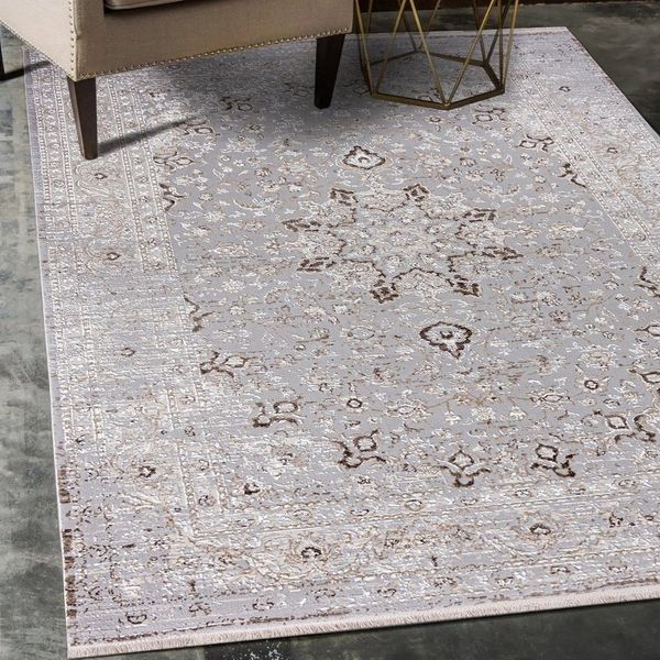 Mazovia Orientteppich Orientalisch Teppich mit Fransen, 80x150 cm, Kurzflor, Fransen, Orientteppich, Vintage