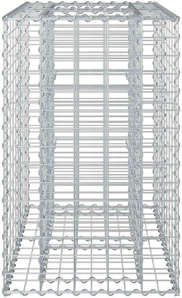 vidaXL Gabionen Hochbeet Silber 42033327 Bild 7
