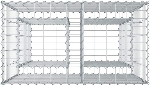 vidaXL Gabionen Hochbeet Silber 42033327 Bild 8