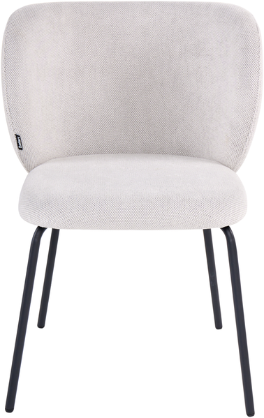 Esszimmerstuhl 2er Set CALERA Stoff Cremeweiß Bild 5