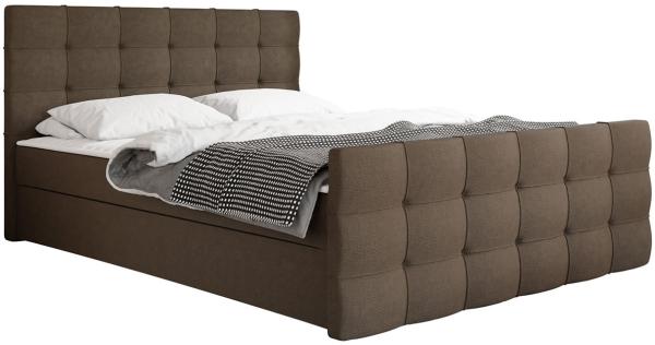 Mirjan24 Boxspringbett Ziton 2, Braun 180 x 200 cm