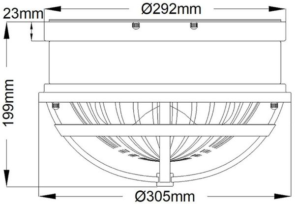 Elstead Tollis Deckenleuchte Messing weiß Glas klar 31cm Bild 5
