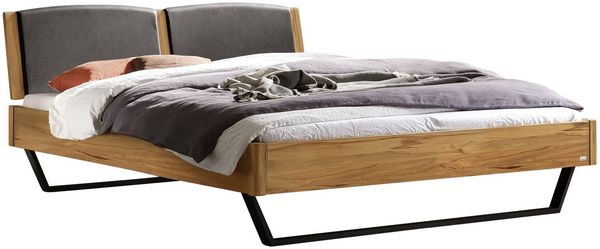 Hasena Lounge Marola 160x200 Wildbuche natur, geölt - Fusshöhe 25 cm Massivholzbett