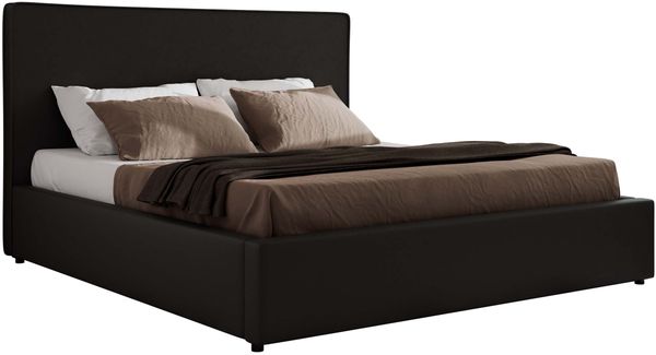 CORIVO CLASSIC Polsterbett mit Bettkasten & Stauraum, Doppelbett, inkl. Lattenrost, Metall-Hebeautomat mit Gasdruckfedern - Schwarz Kunstleder Bild 6
