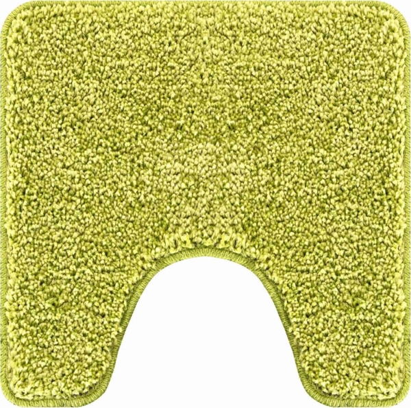 vidaXL Rutschfeste Badematte mit Toilettenausschnitt Grün 50 x 50 cm 4019819