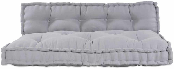 vidaXL Modulares Sofa 2 pcs Grau 120 x 80 x 38 cm Stoff 4019099