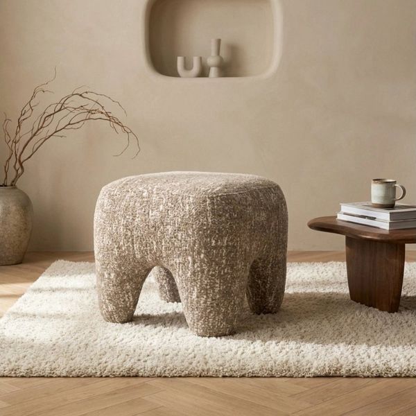 LEVEN Lifestyle Sitzhocker Hocker Pouf WAYO Lounge-Hocker 46x46 cm Höhe 43 cm