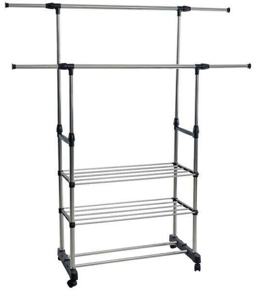 Kleiderständer Wäscheständer Garderobenständer 80-150 cm Breite Rollenständer Bild 6