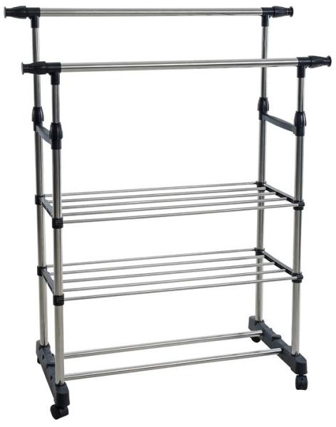 Kleiderständer Wäscheständer Garderobenständer 80-150 cm Breite Rollenständer