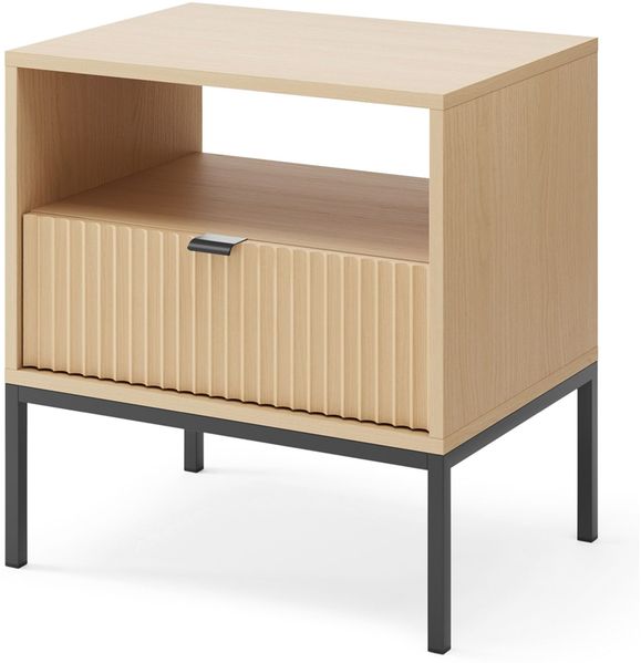 Selsey 'Vellore' Nachttisch mit Schublade, Eiche Optik, 54 cm