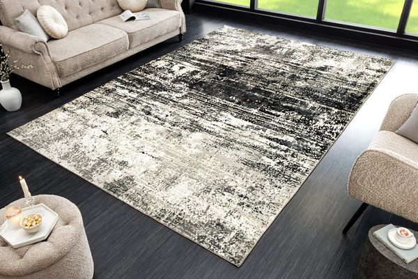 riess-ambiente Designteppich MODERN ART 230x160 cm beige braun - Kurzflor, Indoor, modern, abstrakt, rechteckig, Höhe: 8 mm, Geeignet für Fußbodenheizungen - ideal für Wohn- und Schlafzimmer