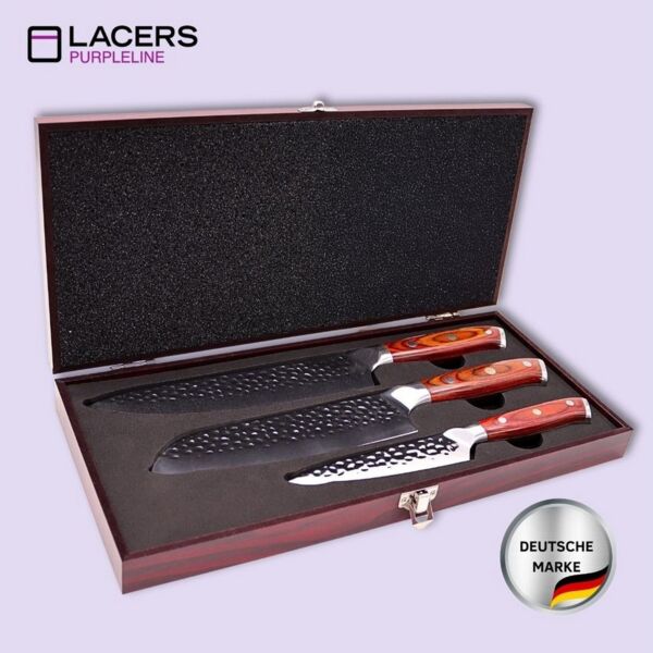 Lacers Universalküchenmesser PurpleLine Küchenmesser Set in verschiedenen Varianten