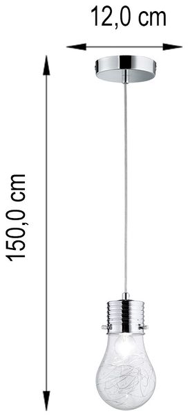 2er Set Hängelampe, Edison-Design, Drahtgeflecht, Glas, D 12 cm Bild 9