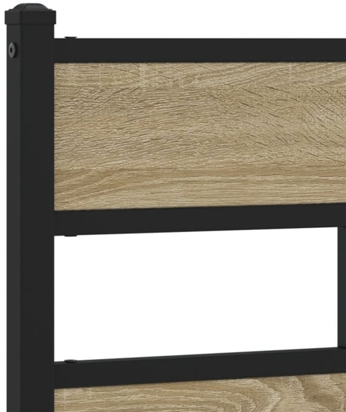 vidaXL Bettgestell ohne Matratze Sonoma-Eiche 100x200 cm Holzwerkstoff 4017249 Bild 7