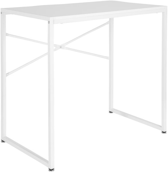 hjh OFFICE Schreibtisch EASY UP H I Melaminharzbeschichtete Spanplatte, Gestell pulverbeschichteter Stahl Weiß Bild 4