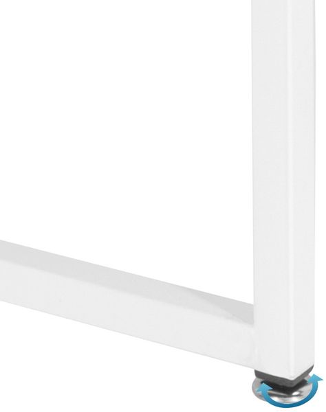 hjh OFFICE Schreibtisch EASY UP H I Melaminharzbeschichtete Spanplatte, Gestell pulverbeschichteter Stahl Weiß Bild 9