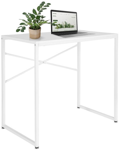 hjh OFFICE Schreibtisch EASY UP H I Melaminharzbeschichtete Spanplatte, Gestell pulverbeschichteter Stahl Weiß Bild 8