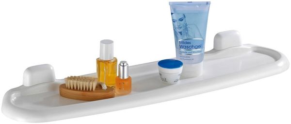 WENKO Badregal Pure, Wandmontage, aus hochwertigem Kunststoff