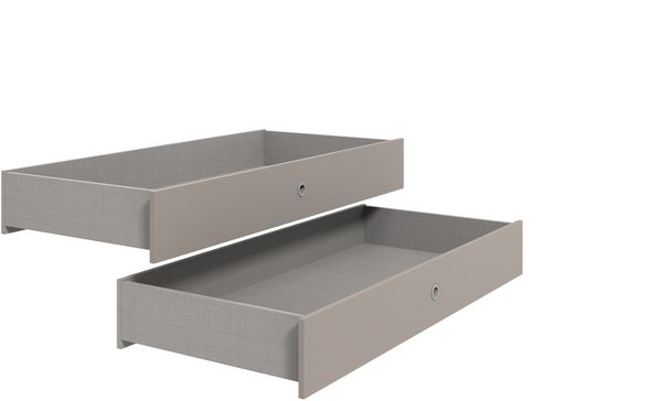 Bettschubkasten >Easy Beds Standard< (2er-Set) SAHARAGRAU - 137x19x116cm (BxHxT)